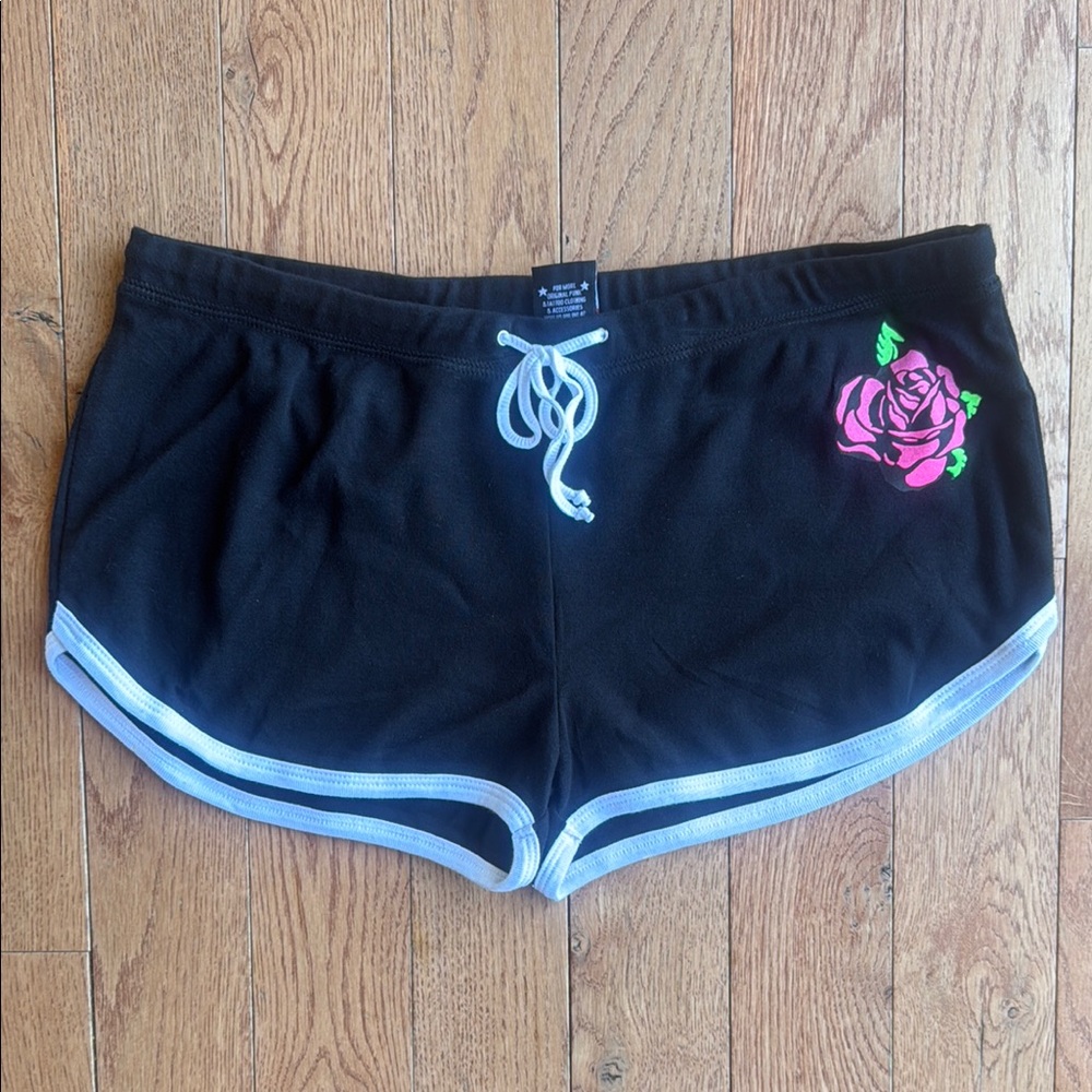 Too Fast Pin Up Rose Shorts